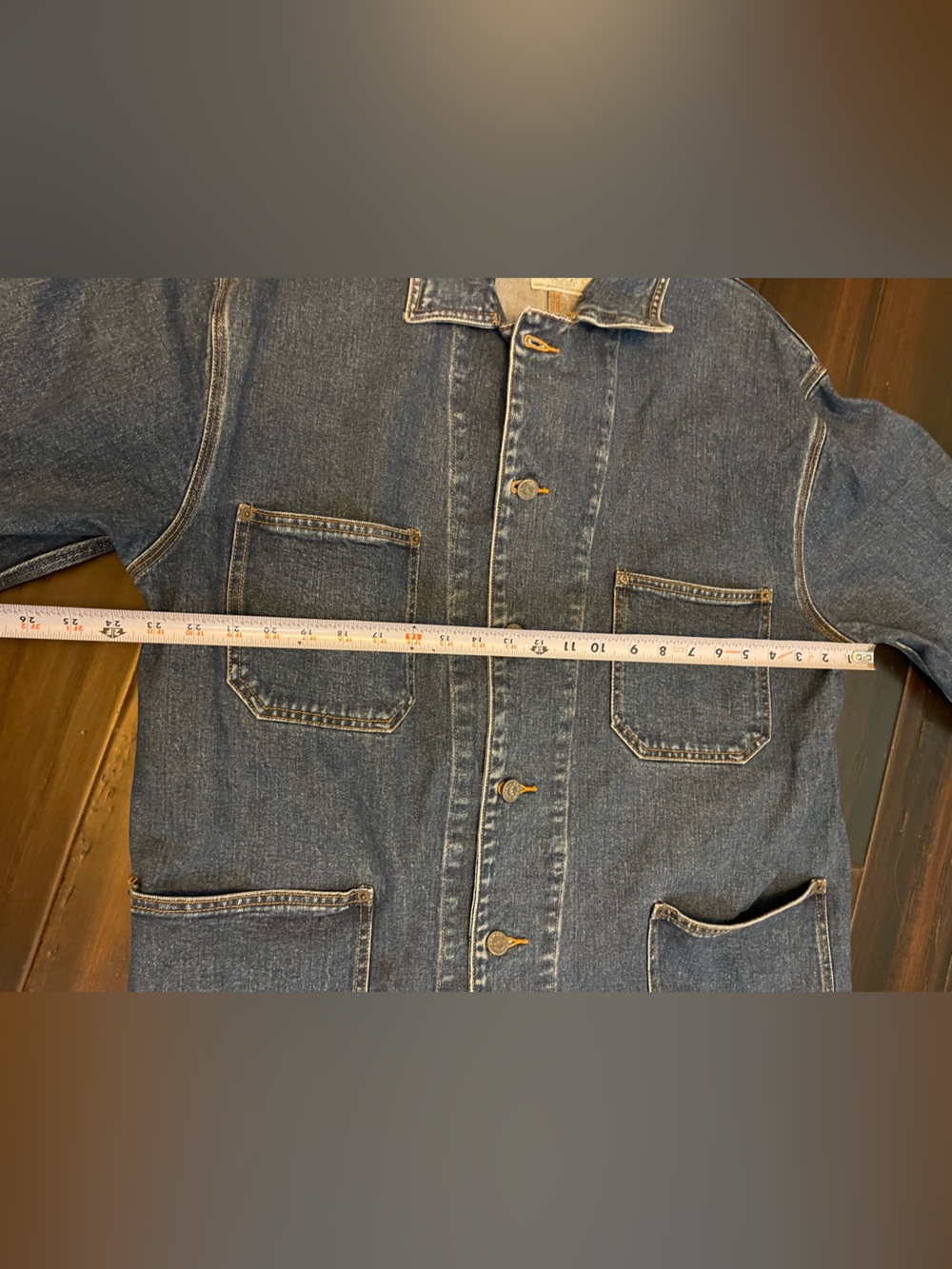 Rare Oversized Vintage Armani Jeans Men's Denim Utility Jacket - Picture 11 of 15